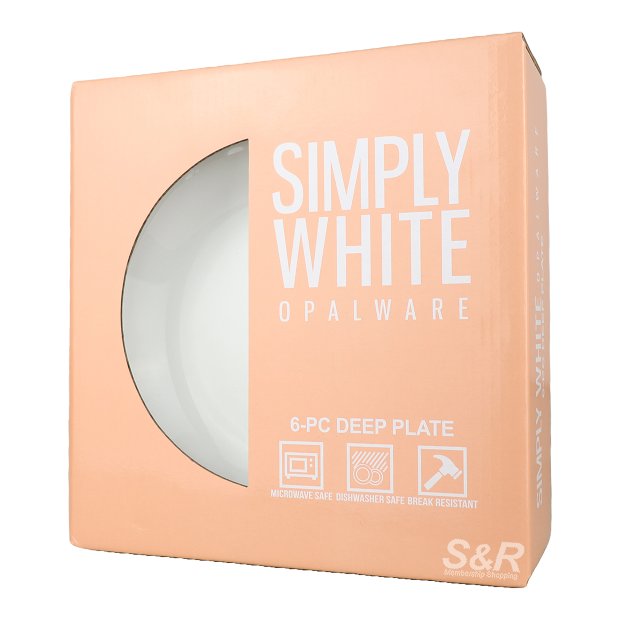 Simply White Opalware Deep Plate 6pcs